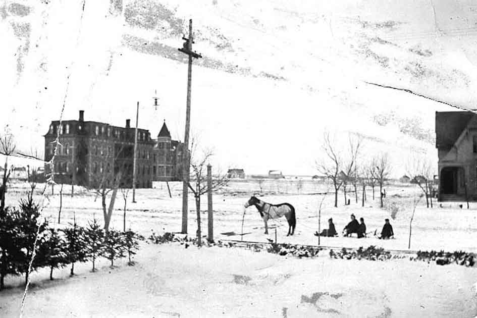 One of the earliest photos of Dakota State, the state’s first normal school. 