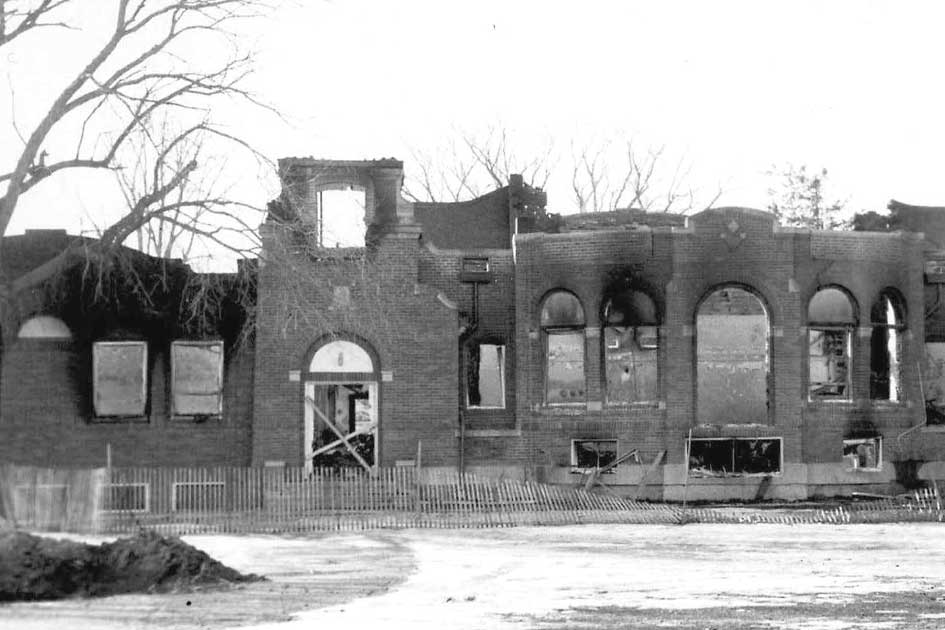  The campus training laboratory school burned in 1963.