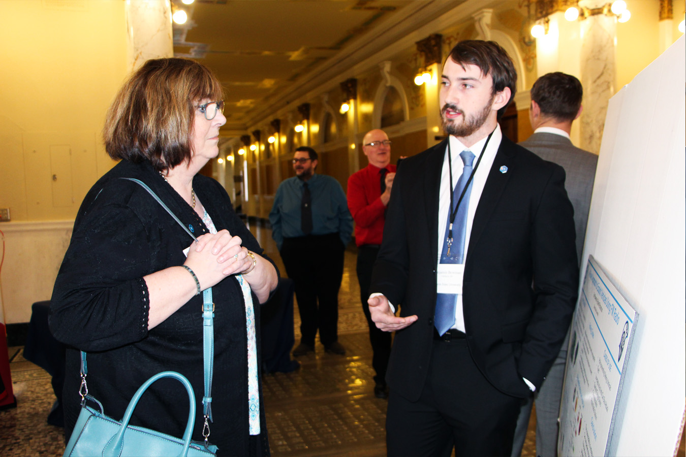 Ben Bowman at the 2023 Legislative Research Day Student Poster Session