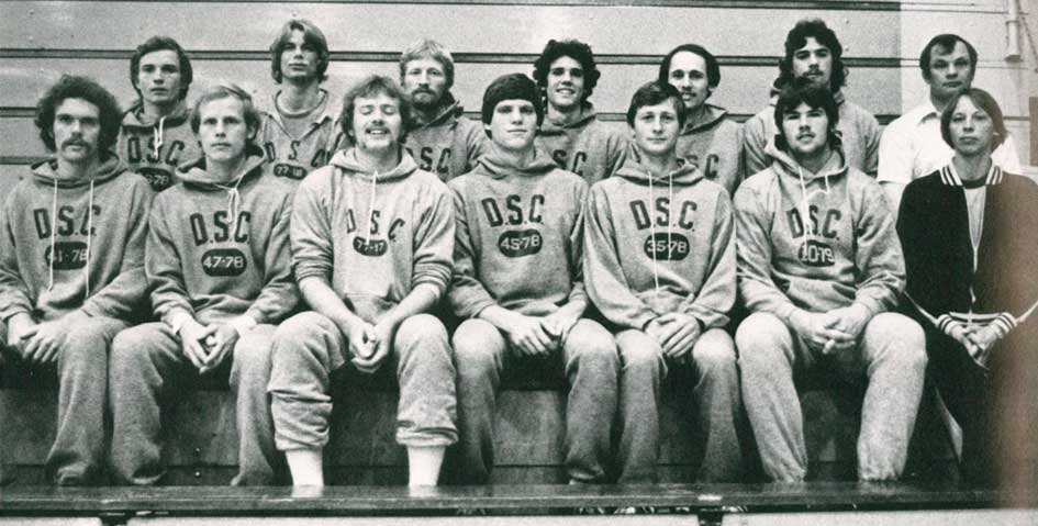 Dan Beacom was part of the DSU Track Team, pictured here