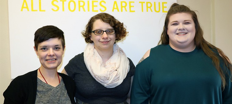 Sam Beinlich (center) and Kennedi Ford (right) are students of Dr. Stacey Berry (left)
