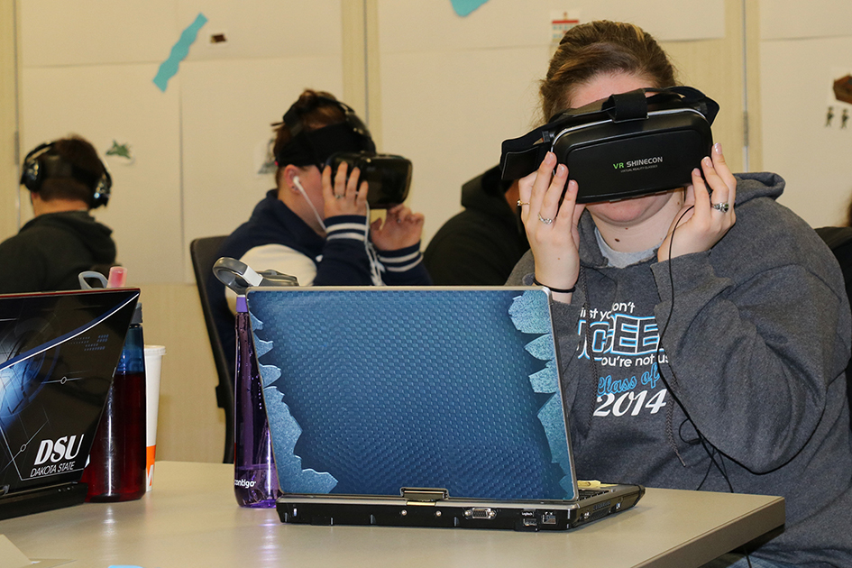 Students with VR masks