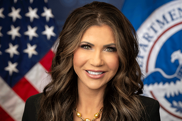 Secretary of Homeland Security Kristi Noem has been invited to serve as the spring commencement speaker at Dakota State University on May 10.