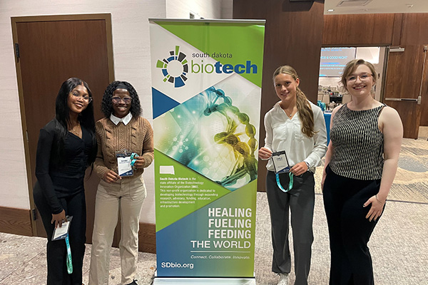 (l-to-r): Vanessa Ocansey, Basbo Ayelazono, Amelie Steins, and Norah Zoller.