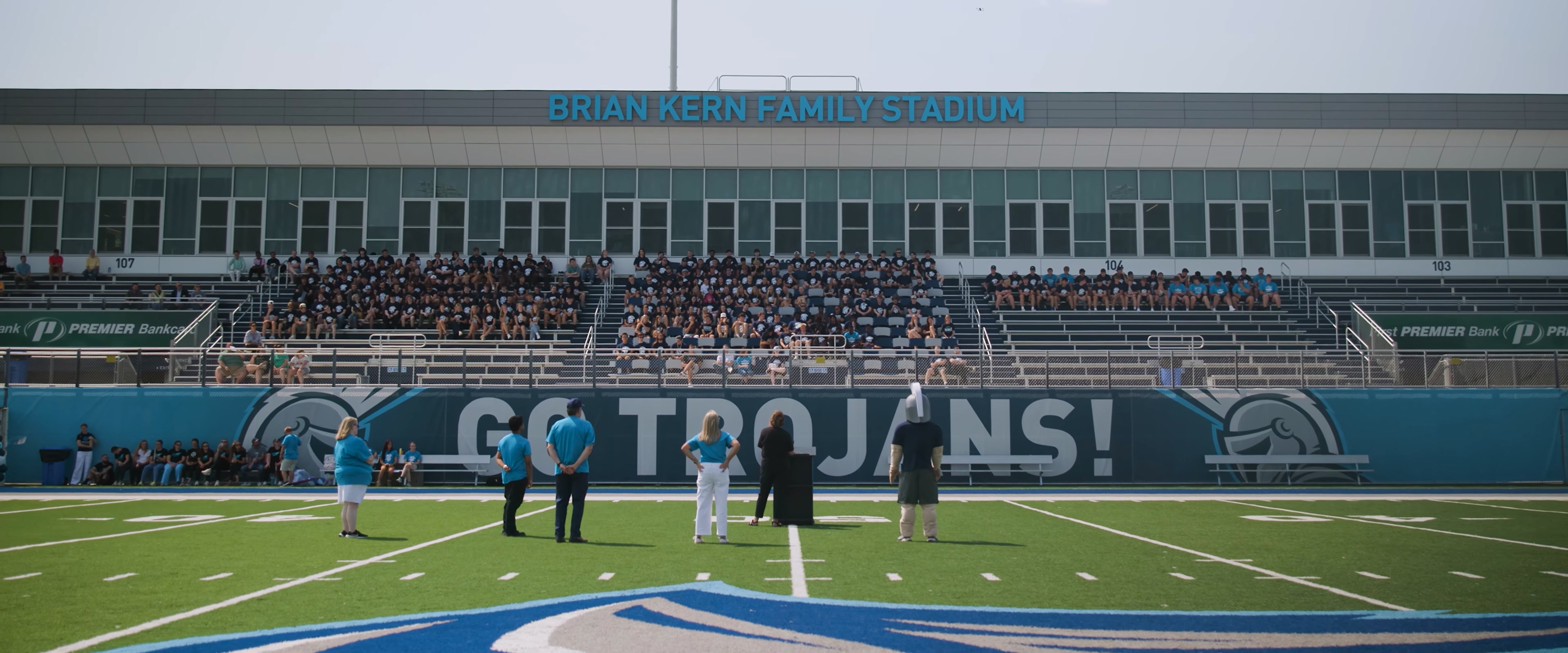 DSU first-year students gather at Brian Kern Family Stadium