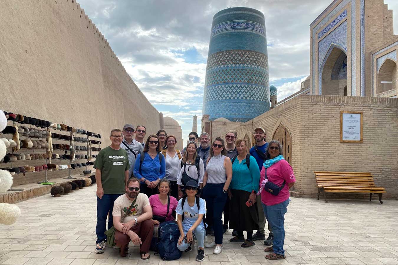 Dr. David Kenley with K-12 educators traveling abroad.