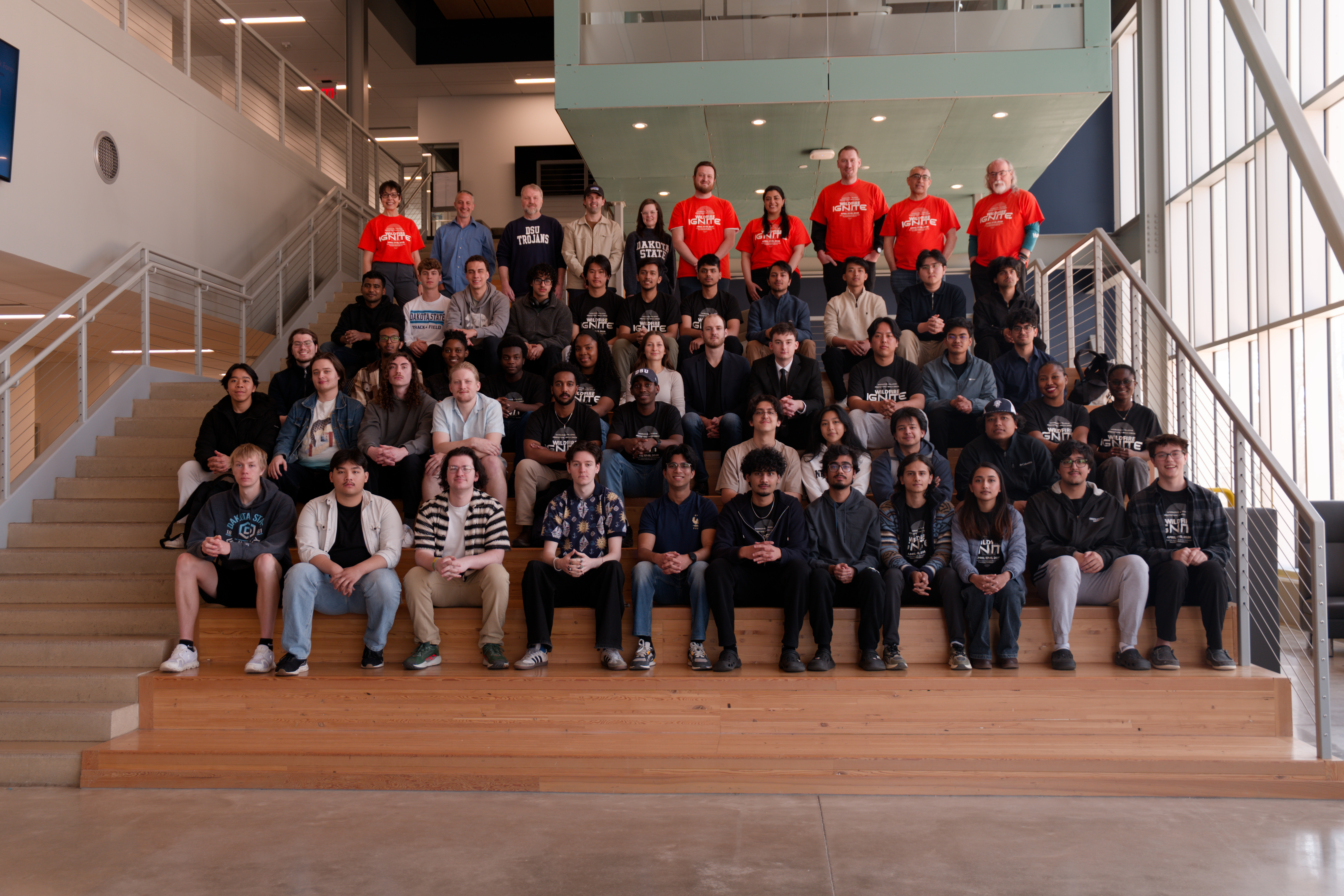 Group photo of Wildfire Ignite Hackathon participants