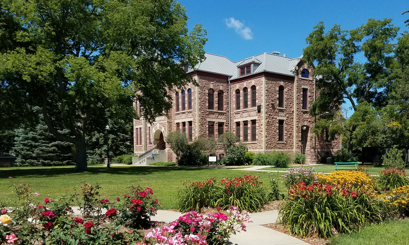 Landscape picture of DSU's center of campus