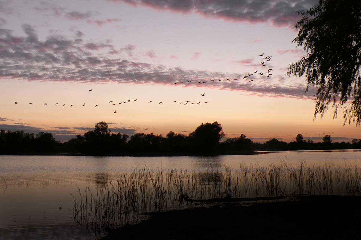Sunset photo of Lake Madision, SD