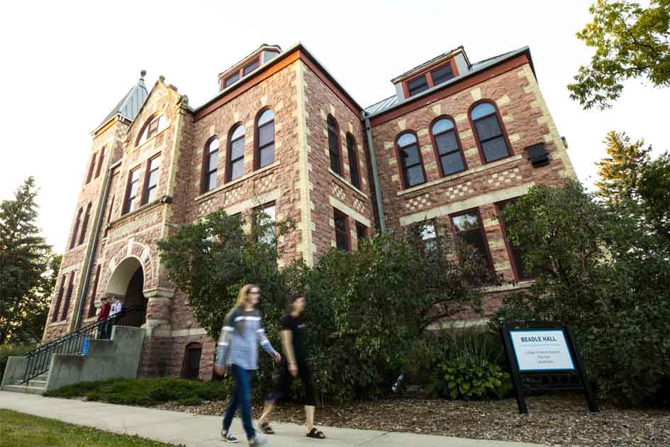 Students walking in front of Beadle Hall