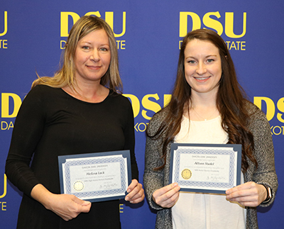 Associate degree graduates with academic honors include: Melissa Lock and Allison Stadel.