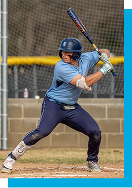 DSU baseball player at bat