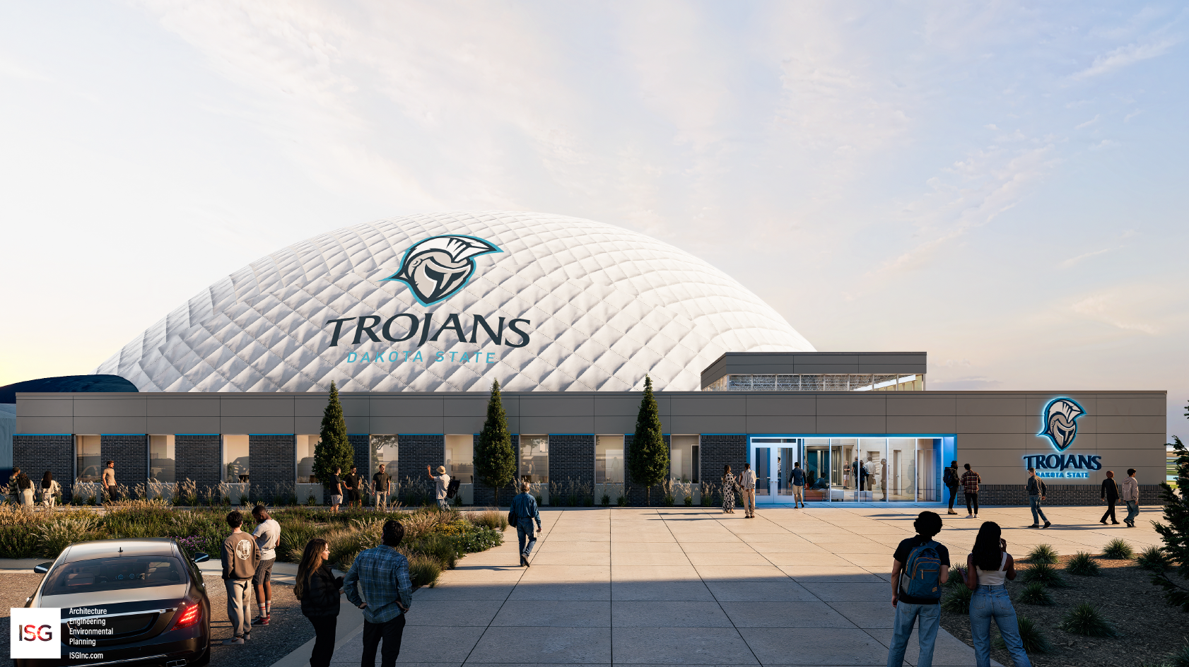 Rendering of the new DSU Indoor Athletic Facility.