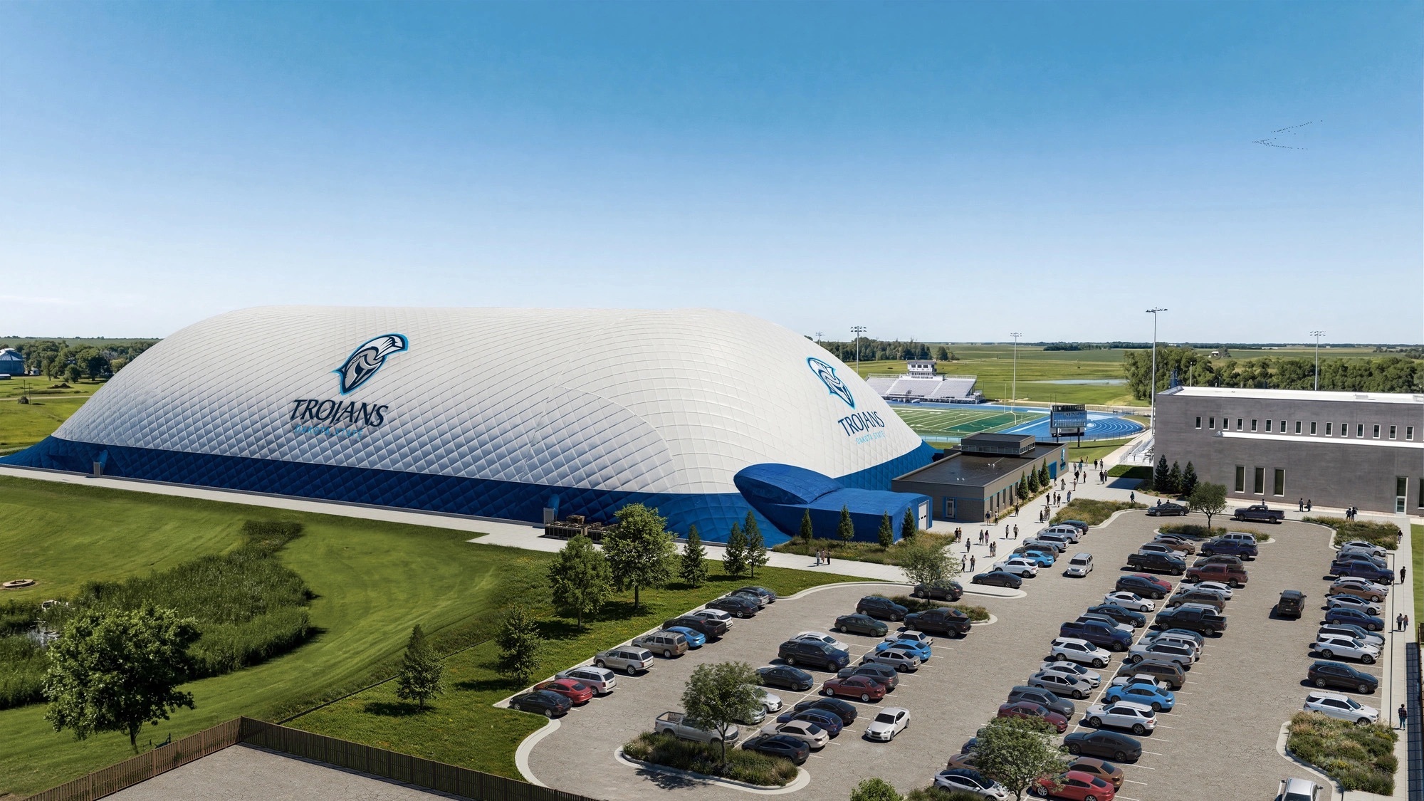 Indoor Athletic Facility rendering.