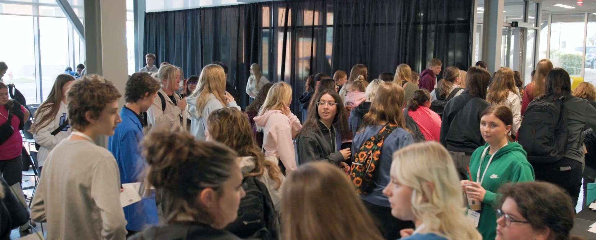 Students take part in last year's Ed Rising event.