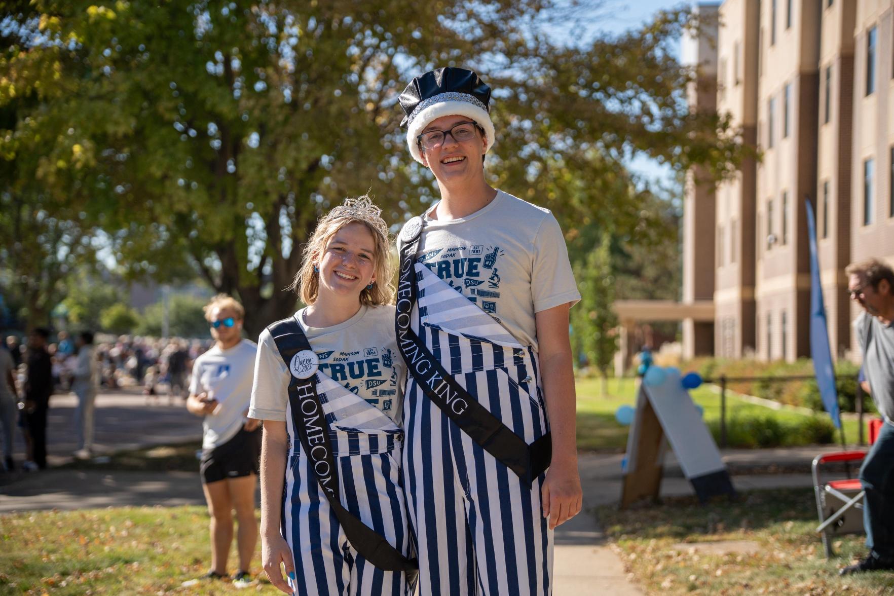 Last year's Homecoming king and queen. 