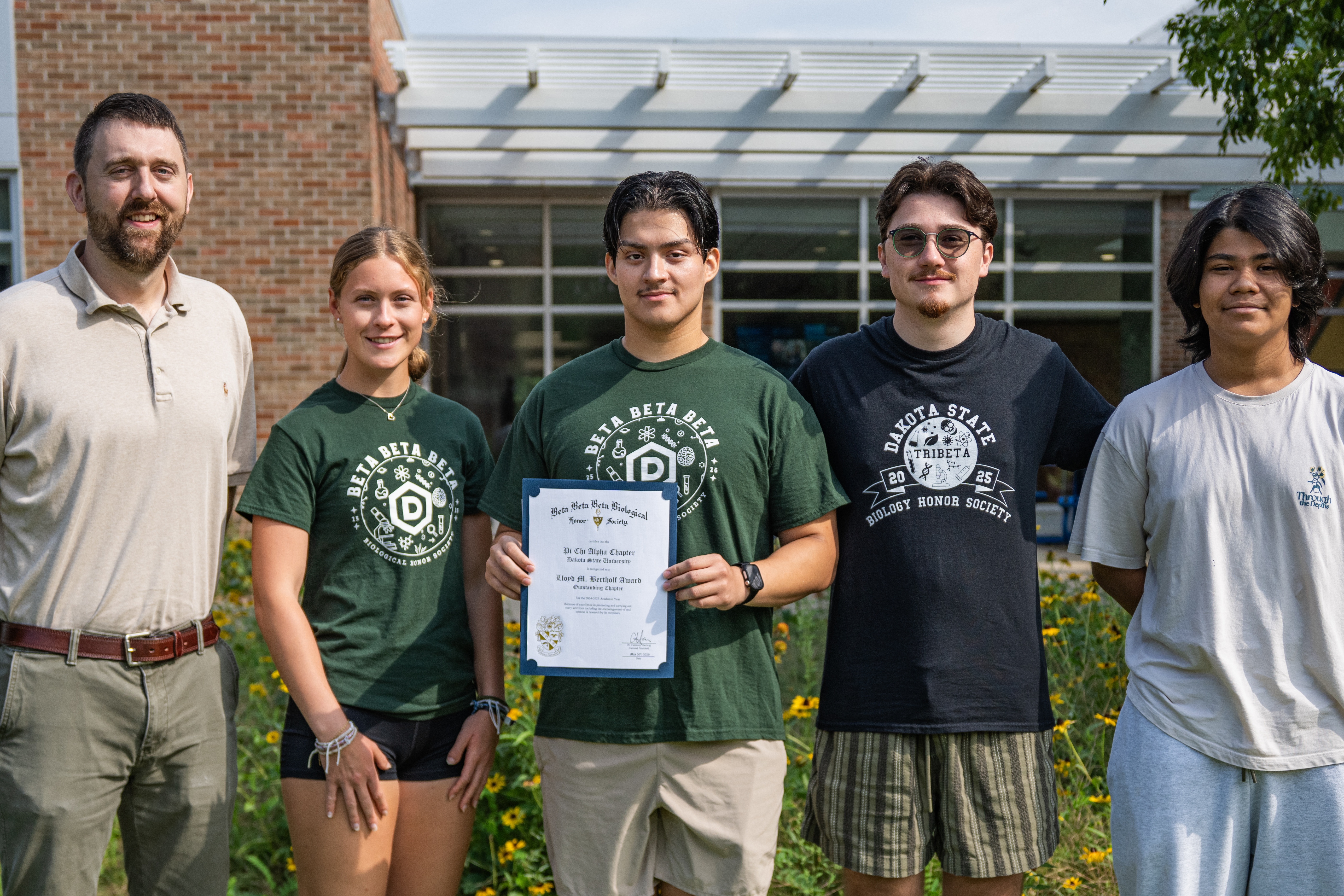 Members of DSU's TriBeta chapter. 
