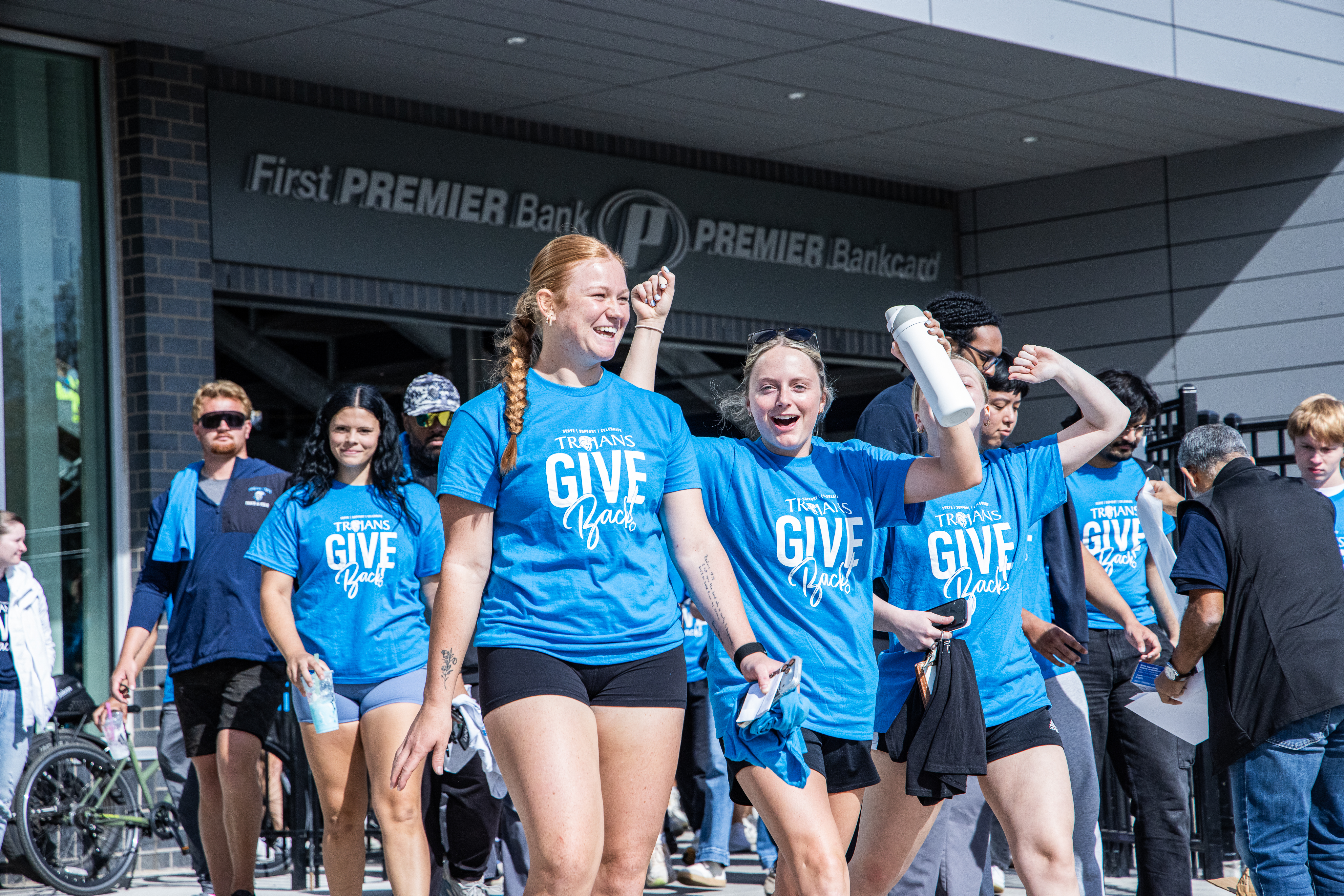DSU students take part in Trojans Give Back events.