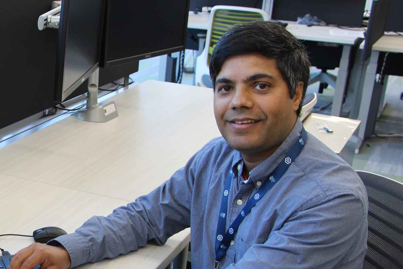 Dr. Bhaskar Rimal, an assistant professor of Computer and Cyber Sciences at Dakota State University.