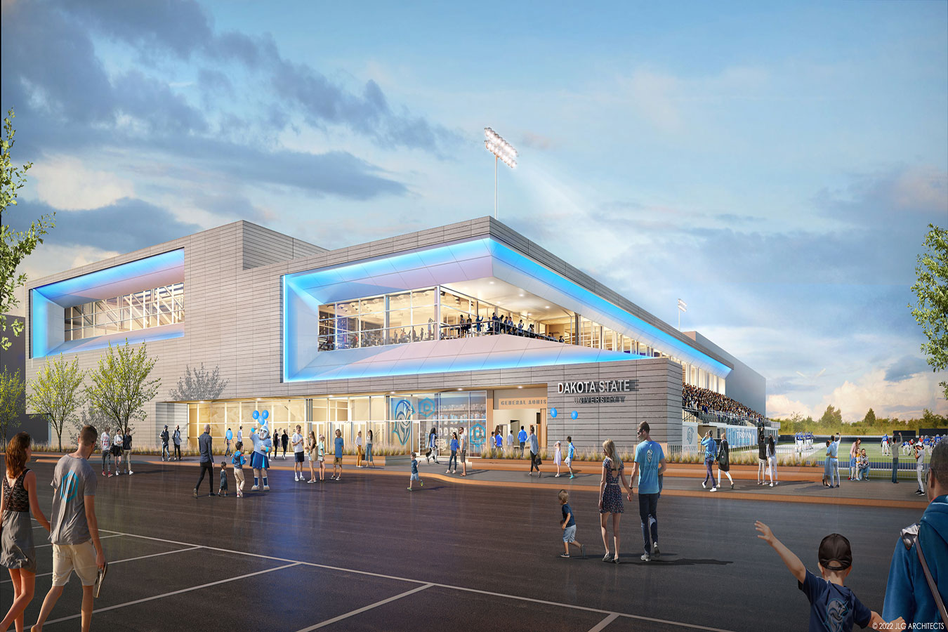 Rendering of the new DSU Athletics Events Center