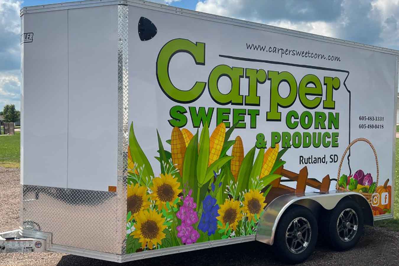 Carper Sweetcorn and Produce truck