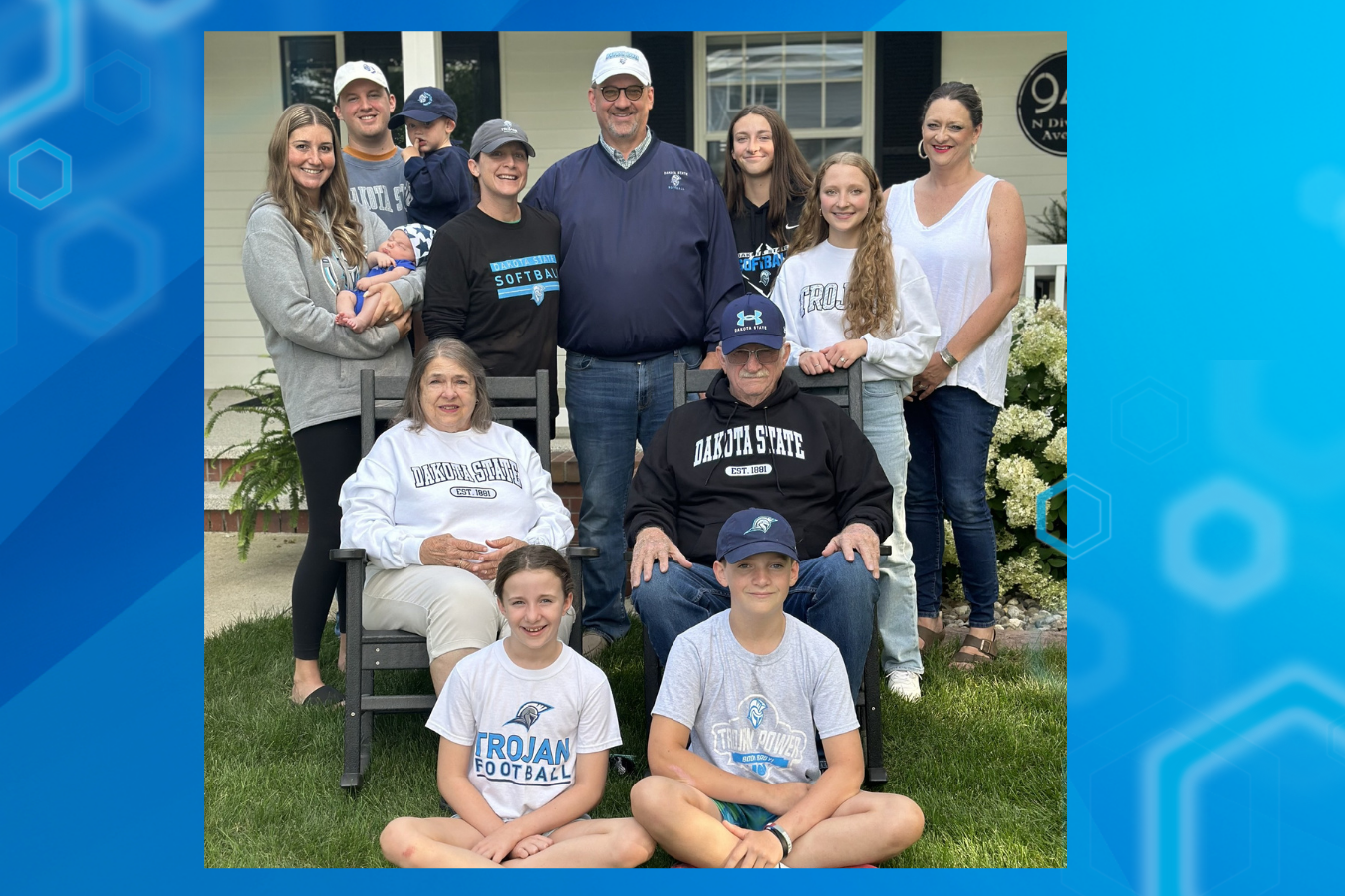 Scott and Sara Schlisner and family are this year's Ag Bowl captains. 