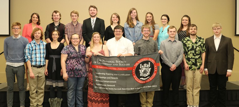 DSU’s National Society of Leadership and Success chapter inducts 26 new members