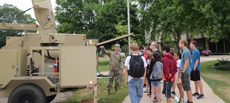 National Guard talks to GenCyber campers