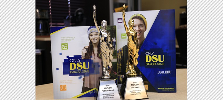 DSU admissions materials won MarCom Awards for Epicosity, the company which designed the materials.