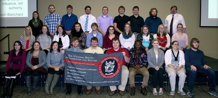 DSU students attend the fall 2015 National Society of Leadership and Success induction ceremony.