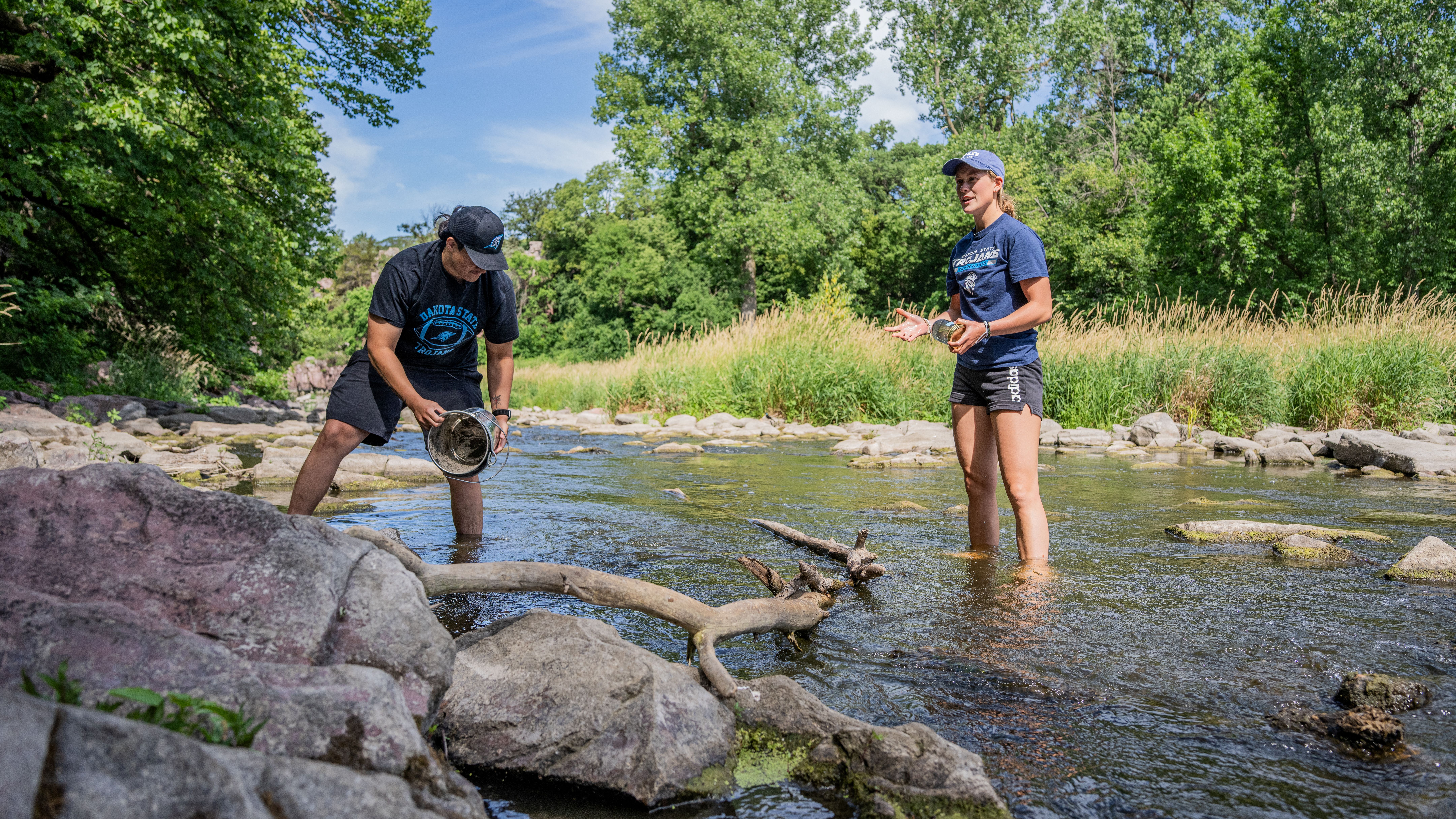 DSU students conduct research on microplastics in South Dakota waterways.