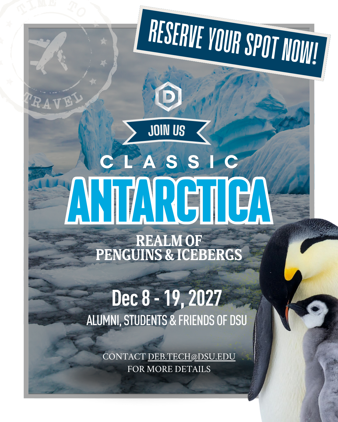 Antartica trip poster
