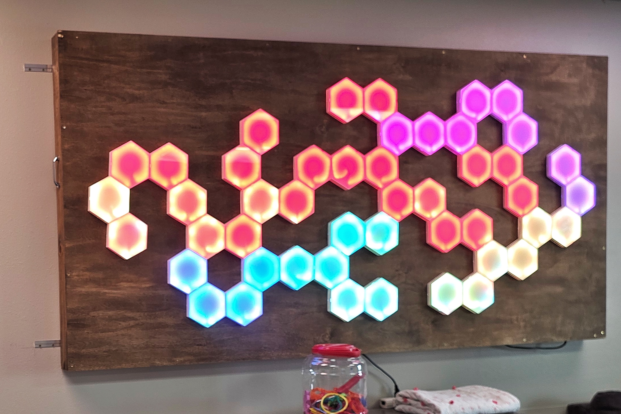 The completed Valiant Light hex project.