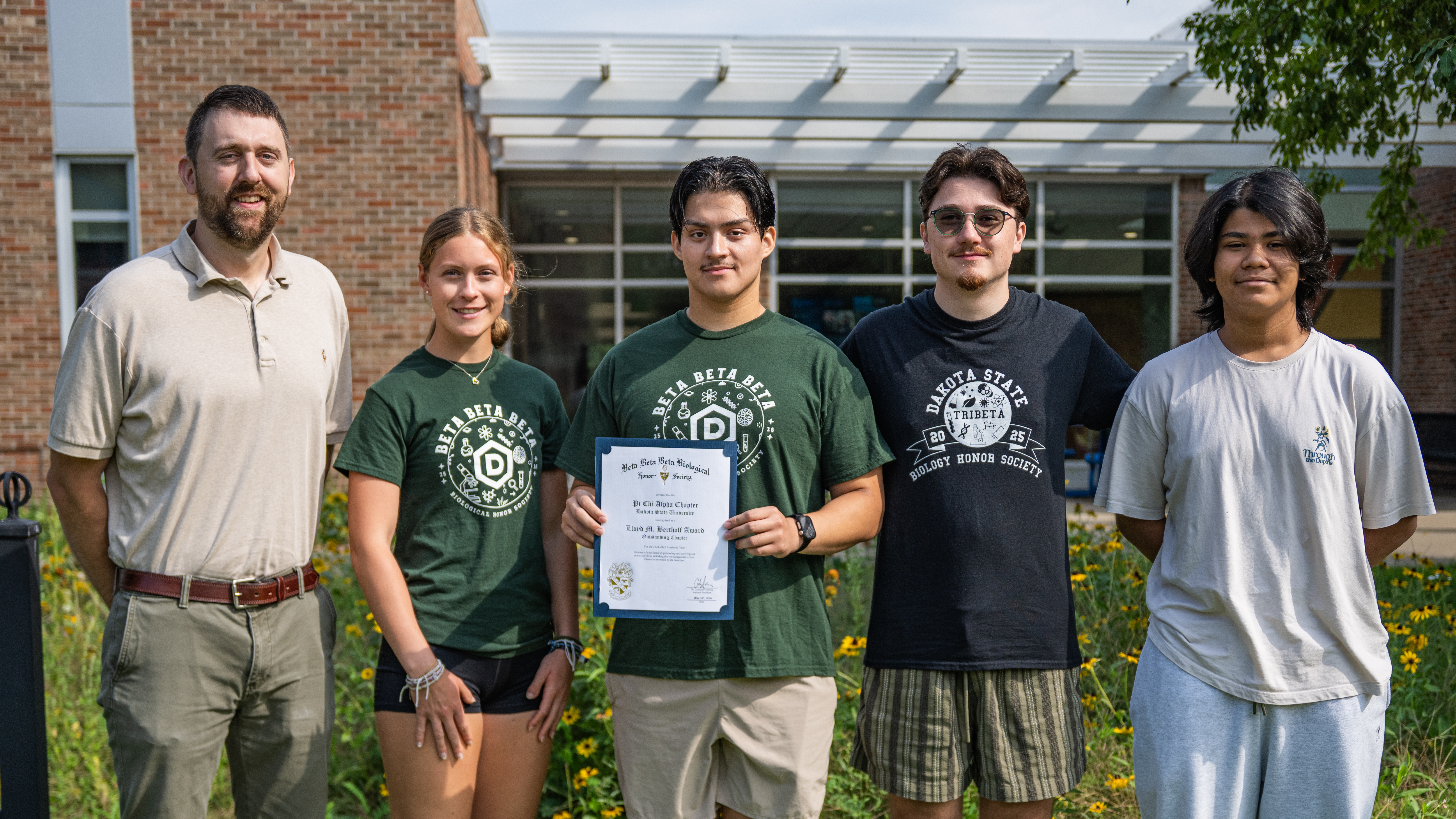 Members of DSU's TriBeta chapter.