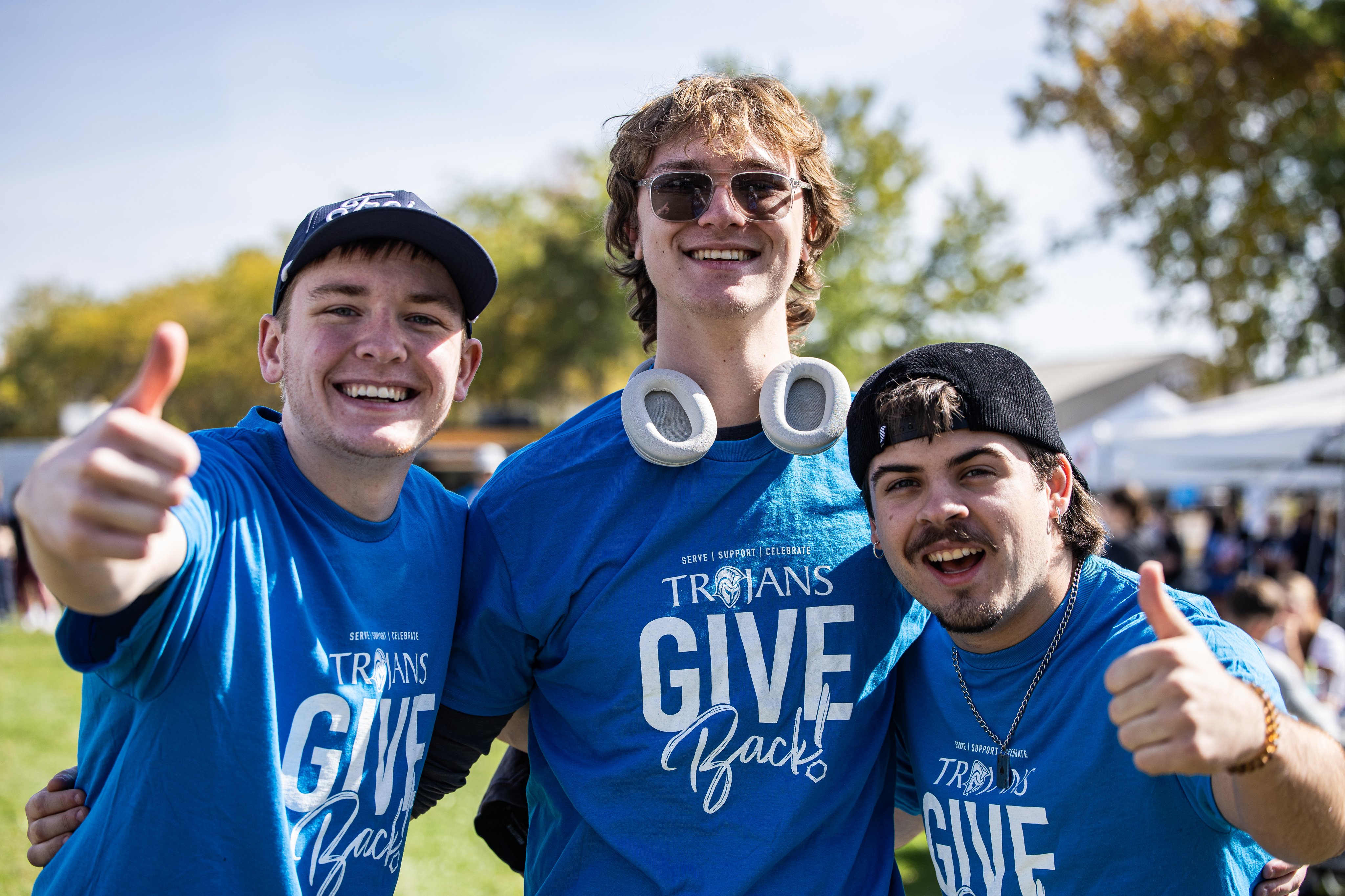 DSU students take part in Trojans Give Back activities.