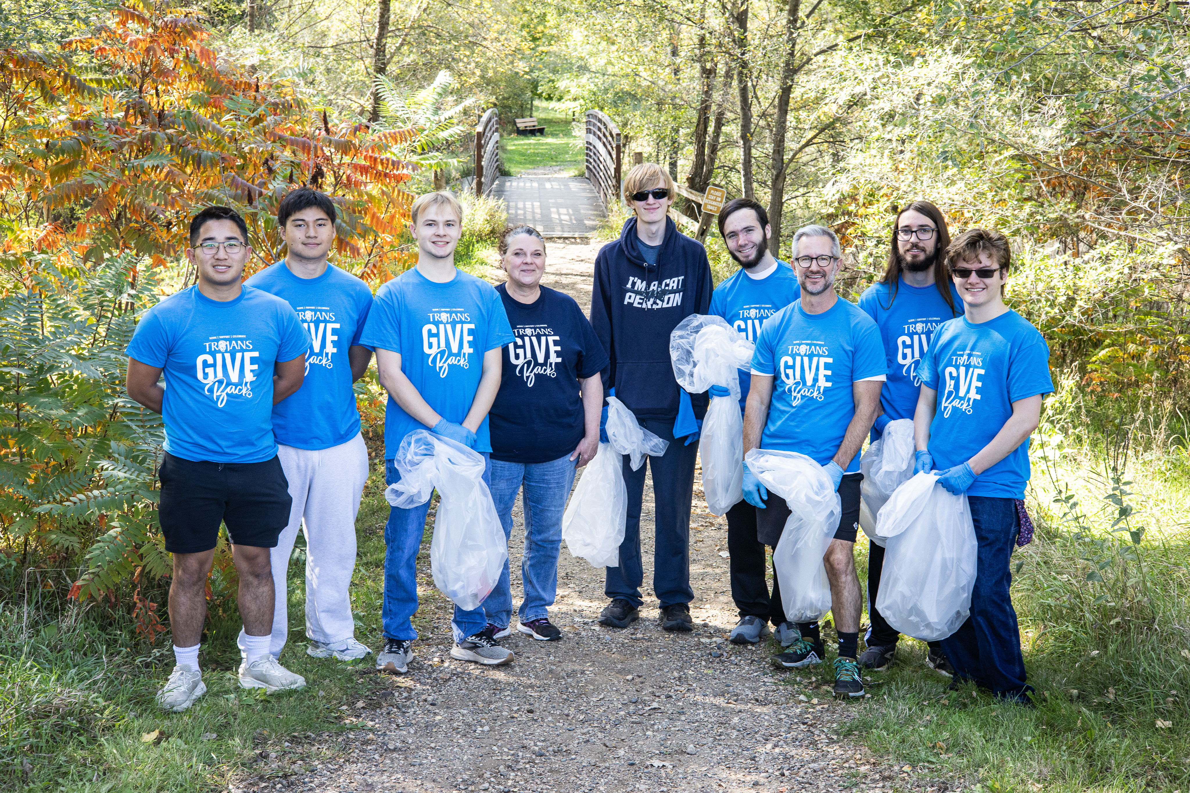 DSU students take part in Trojans Give Back activities.