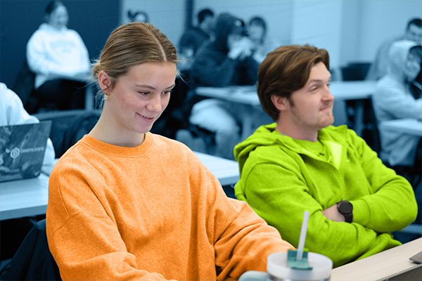 management certificate students in class
