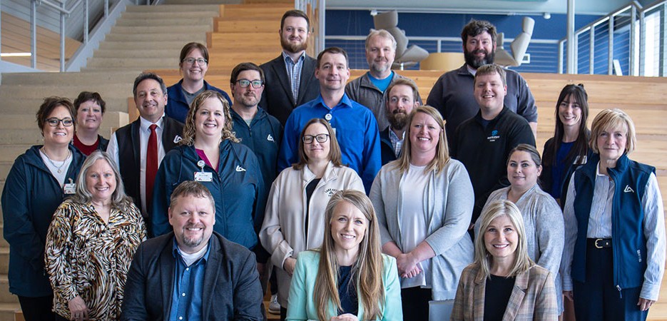 DSU faculty and staff and LATC staff pose for a photo at the articulation agreement signing.