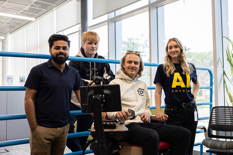 Students in DSU's AI Lab