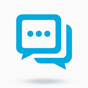 chat bubbles icon