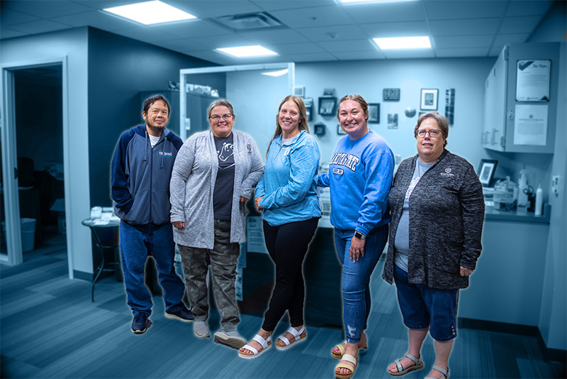 DSU Counseling center team in their office
